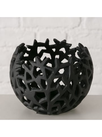 Boltze Świecznik "Philis" w kolorze czarnym - wys. 9,5 x Ø 12,5 cm