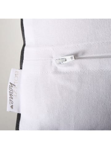 Boltze Kissen "Trevan" in Weiß/ Schwarz - (L)50 x (B)30 cm