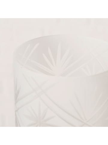 Boltze Windlicht "Carvo" in Weiß - (H)10 cm