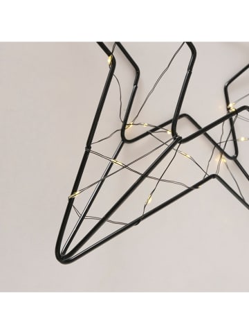 Boltze LED-Dekoanhänger "Elvira" in Schwarz - (B)29,5 x (H)6 cm
