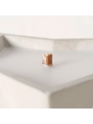 Boltze Kerzentopf "Bonko" in Hellgrau - (H)5,5 cm