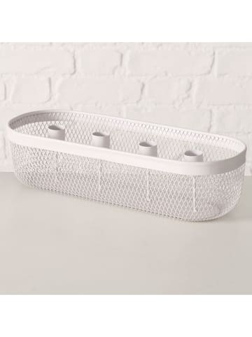 Boltze Kerzenleuchter "Josina" in Grau - (B)33,5 cm