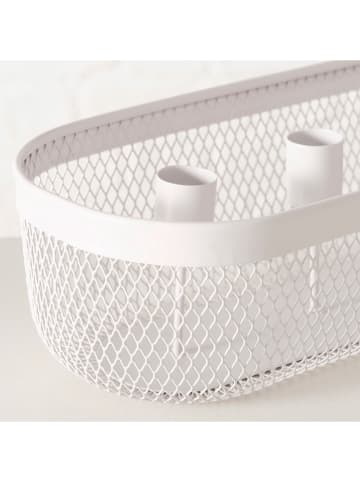 Boltze Kerzenleuchter "Josina" in Grau - (B)33,5 cm