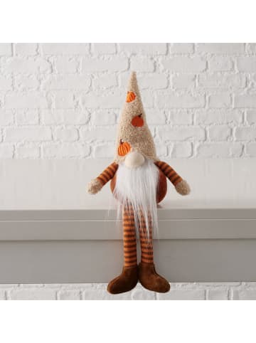 Boltze Kantenhocker "Elvin" in Braun/ Orange - (H)37 cm