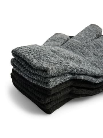 Pieces 3er-Set: Fingerhandschuhe in Schwarz/ Grau