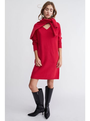 Oui Strickkleid in Rot