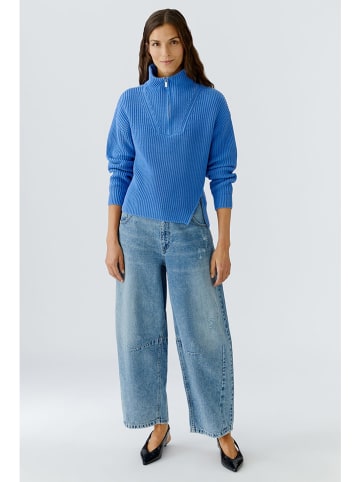 Oui Rollkragenpullover in Blau