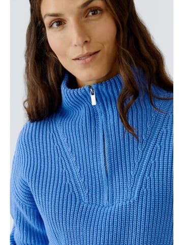 Oui Rollkragenpullover in Blau
