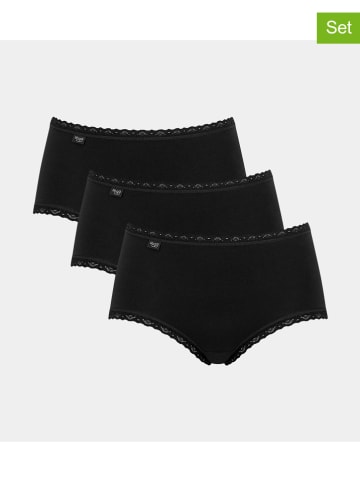 Sloggi Pełne figi (3 pary) "24/7" w kolorze czarnym