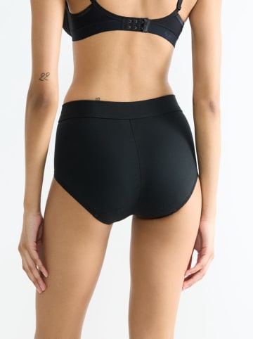 Sloggi Pełne figi high waist "Double Comfort" w kolorze czarnym