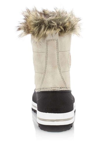 Kimberfeel Winterlaarzen "Elisa" beige/zwart
