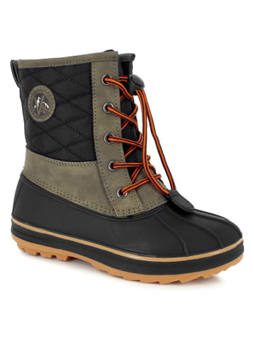 Kimberfeel Winterlaarzen "Noor" zwart/kaki