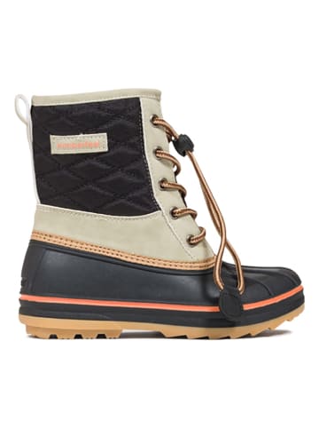 Kimberfeel Winterstiefel "Noor" in Beige/ Schwarz