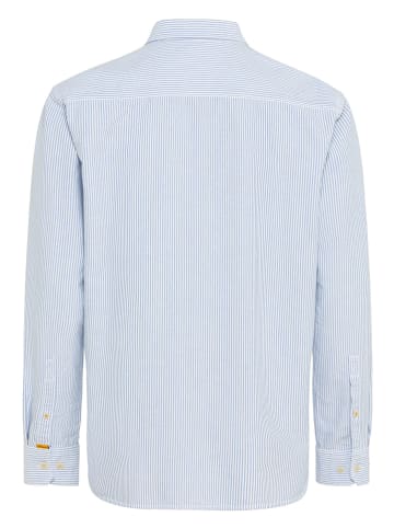 Camel Active Hemd - Regular Fit - in Hellblau/ Weiß