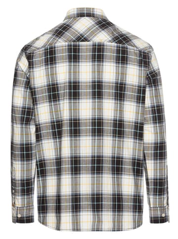 Camel Active Hemd in Creme/ Schwarz/ Gelb