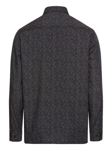 Camel Active Hemd in Schwarz/ Blau/ Orange