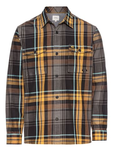 Camel Active Hemd in Schwarz/ Orange