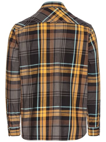 Camel Active Hemd in Schwarz/ Orange