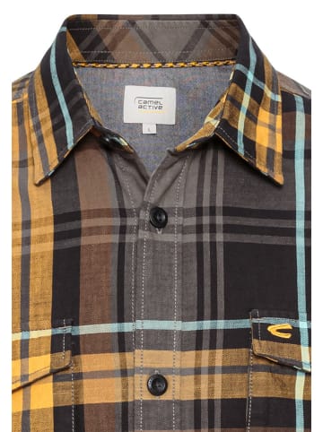 Camel Active Koszula w kolorze czarno-pomarańczowym