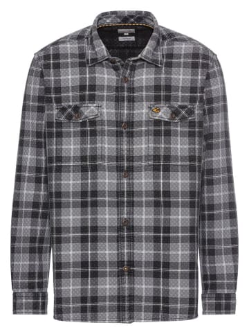 Camel Active Hemd in Schwarz/ Grau