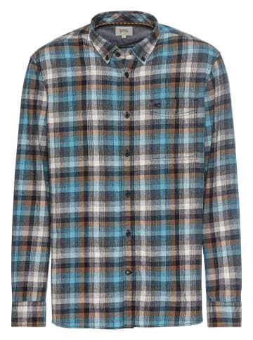 Camel Active Hemd in Blau/ Grün