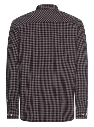 Camel Active Hemd - Regular Fit - in Lila/ Schwarz