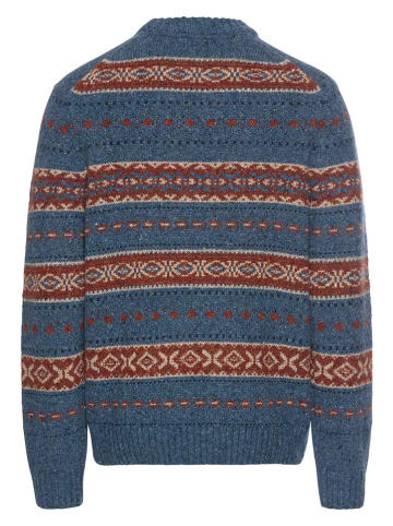 Camel Active Sweter w kolorze niebiesko-czerwonym