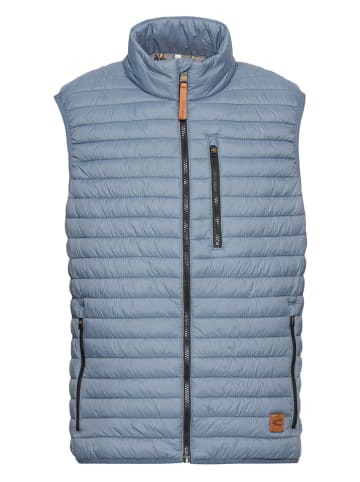 Camel Active Doorgestikte bodywarmer lichtblauw
