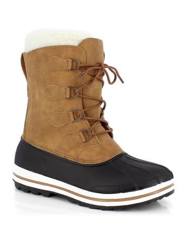Kimberfeel Winterstiefel "Tiago" in Hellbraun/ Schwarz