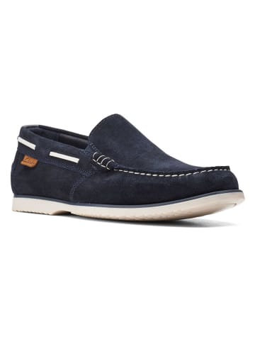 Clarks Leren mocassins "Noonan" donkerblauw