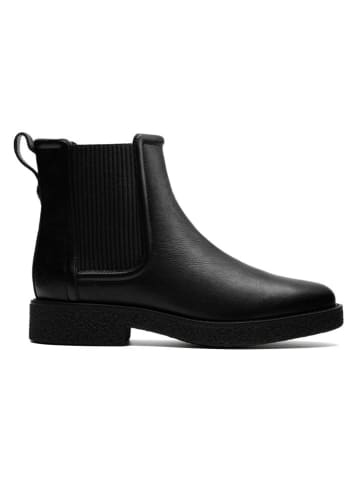 Clarks Leder-Chelsea-Boots in Schwarz