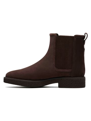 Clarks Leder-Chelsea-Boots in Braun