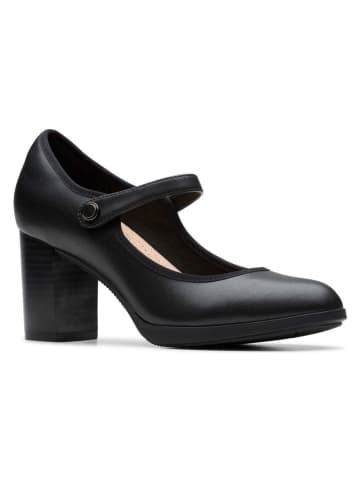 Clarks Leder-Spangenpumps in Schwarz