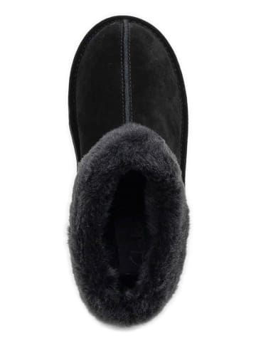 Clarks Skórzane kapcie w kolorze czarnym