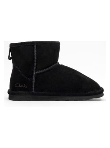Clarks Leren winterboots zwart