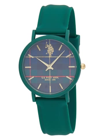 U.S. Polo Assn. Kwartshorloge groen/donkerblauw