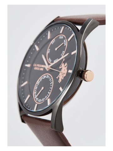 U.S. Polo Assn. Quarzuhr in Braun/ Schwarz