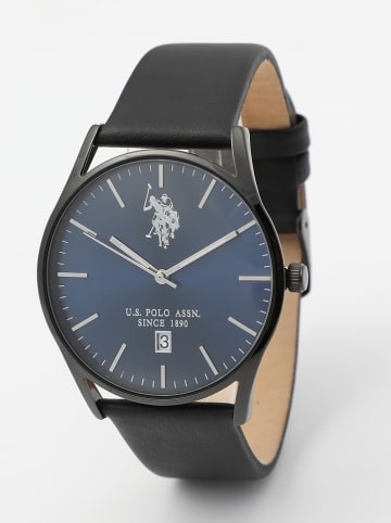 U.S. Polo Assn. Kwartshorloge zwart/blauw