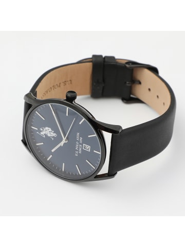 U.S. Polo Assn. Zegarek kwarcowy w kolorze czarno-niebieskim