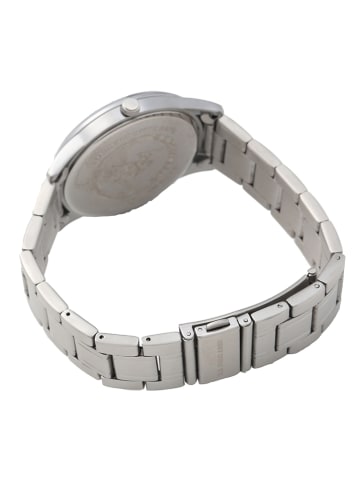 U.S. Polo Assn. Kwartshorloge zilverkleurig/zwart