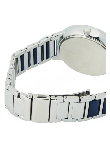 U.S. Polo Assn. Chronograf w kolorze srebrno-granatowym