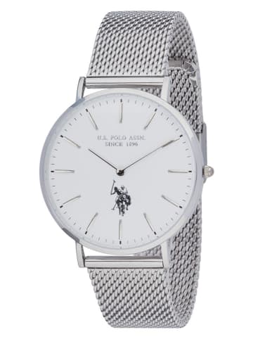 U.S. Polo Assn. Zegarek kwarcowy w kolorze srebrnym