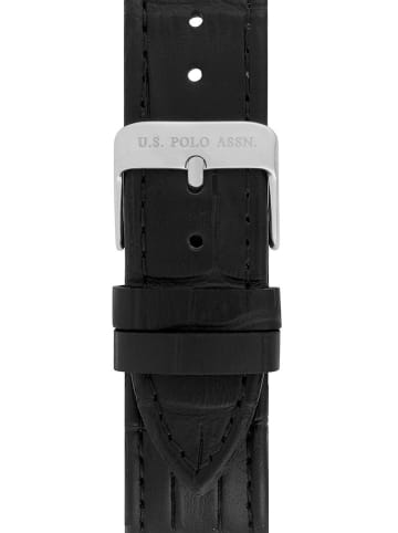 U.S. Polo Assn. Zegarek kwarcowy w kolorze srebrno-czarnym