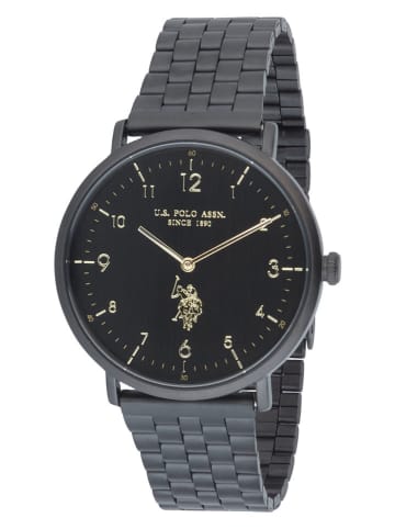 U.S. Polo Assn. Quarzuhr in Gold/ Schwarz
