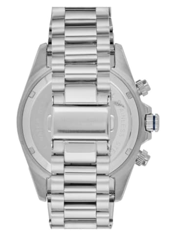 U.S. Polo Assn. Chronograf w kolorze srebrno-niebieskim