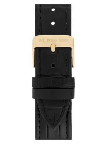U.S. Polo Assn. Zegarek kwarcowy w kolorze złoto-czarno-białym