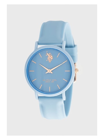 U.S. Polo Assn. Zegarek kwarcowy w kolorze błękitnym