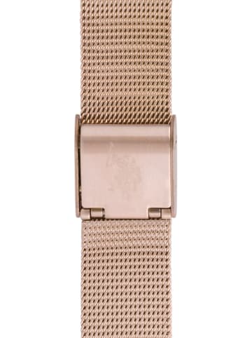U.S. Polo Assn. Quarzuhr in Roségold/ Weiß