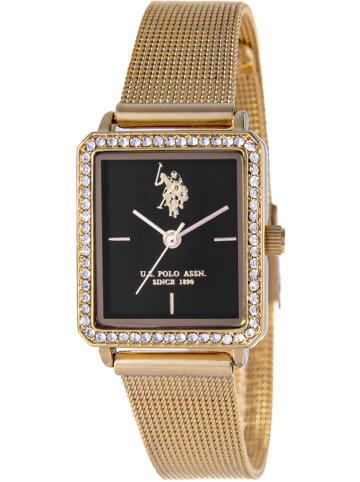 U.S. Polo Assn. Quarzuhr in Gold/ Schwarz