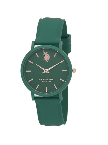 U.S. Polo Assn. Zegarek kwarcowy w kolorze zielonym